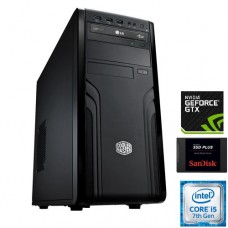 מחשב נייח גיימינג הכולל מעבד אינטל Core™ i5-7600K 3.8GHz Kaby Lake וכרטיס מסך Nvidia GeForce GTX1070 8GB
