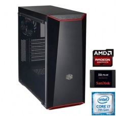 מחשב נייח גיימינג הכולל מעבד אינטל Core™ i7-7700 3.6GHz Kaby Lake וכרטיס מסך AMD Radeon RX 580 8GB